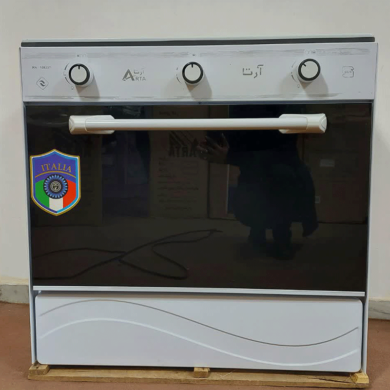 خرید اجاق3 شعله طرح فر سفید ارتا